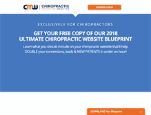 Tablet Screenshot of chiropracticmarketingwebsites.com